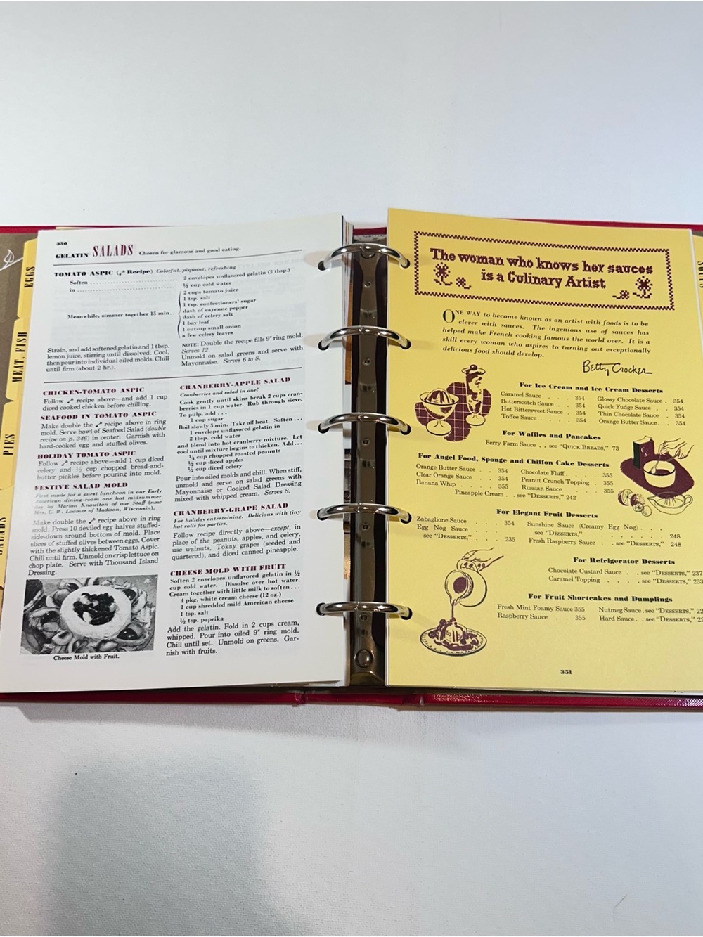 Betty Crocker’s Picture Cook Book 1998 Facsimile Edition Ring Binder Hardcover - Picture 6 of 9